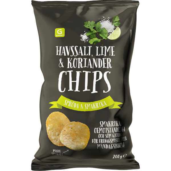 Garant Chips Havssalt/Lime/Koriander