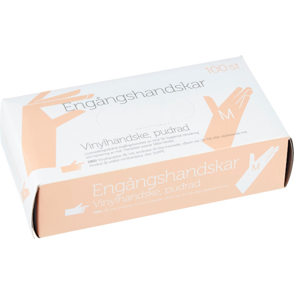 Fixa Vinylhandskar Pudrade M