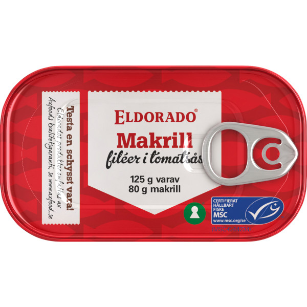 Eldorado Makrillfiléer Tomatsås