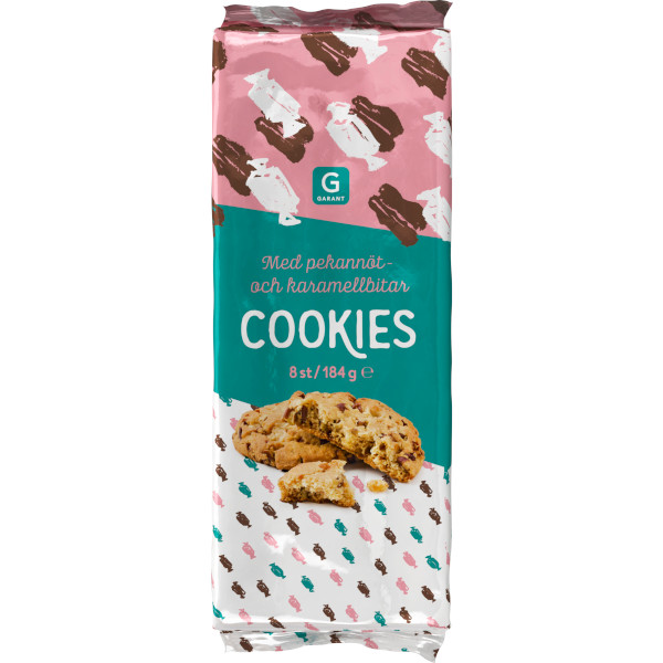 Garant Cookies Pekannöt & Karamellbitar
