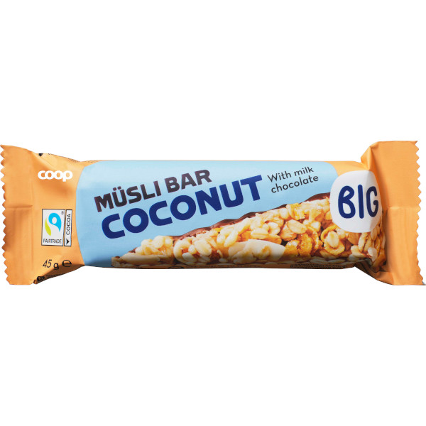 Coop Müslibar Milk Coconut & Milk Chocolate