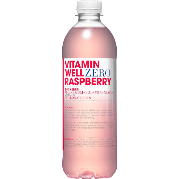Vitamin Well Vitamindryck Zero Raspberry Hallon/Citron