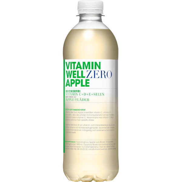 Vitamin Well Vitamindryck Zero Apple Äpple/Fläder