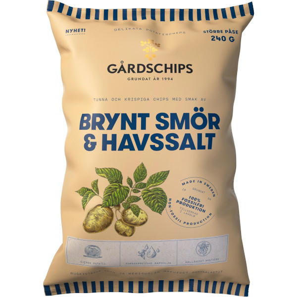 Gårdschips Chips Brynt Smör & Havssalt