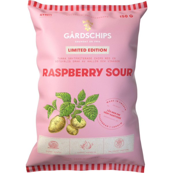 Gårdschips Chips Raspberry Sour