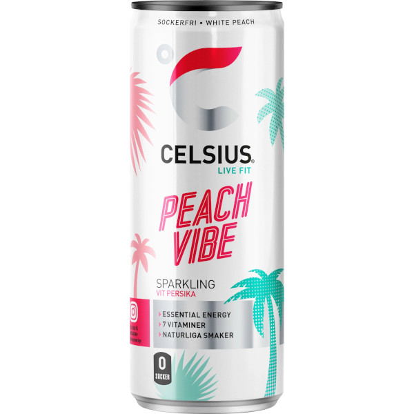 Celsius Energidryck Peach Vibe (Vit Persika)