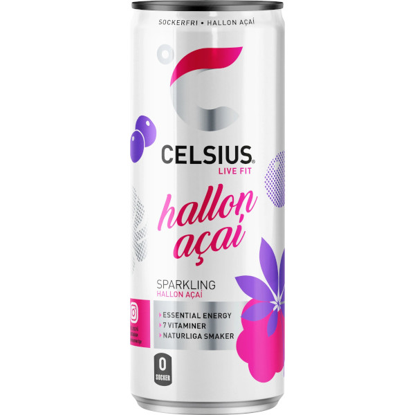 Celsius Energidryck Hallon/Acai