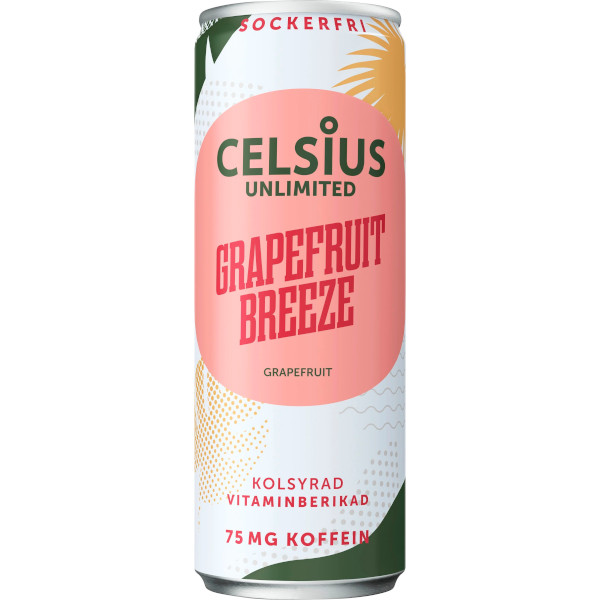 Celsius Energidryck Unlimited Grapefruit Breeze