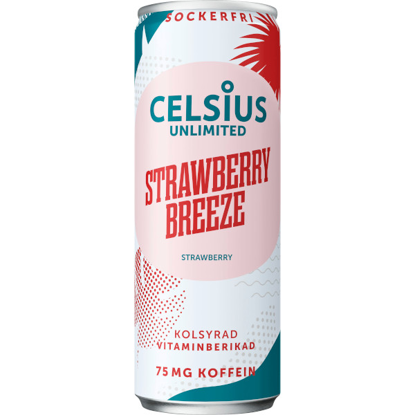 Celsius Energidryck Unlimited Strawberry Breeze