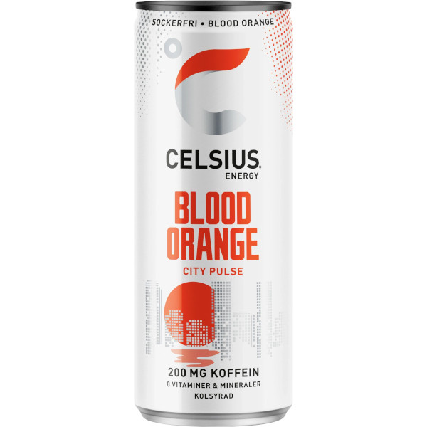 Celsius Energidryck Blood Orange City Pulse