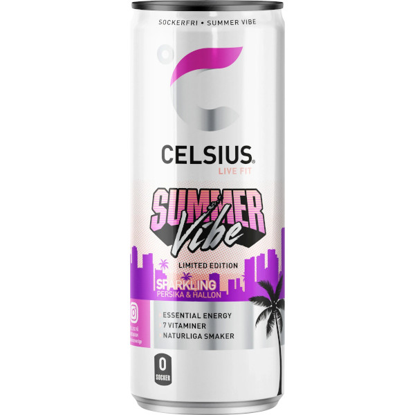 Celsius Energidryck Summer Vibe (Persika & Hallon)