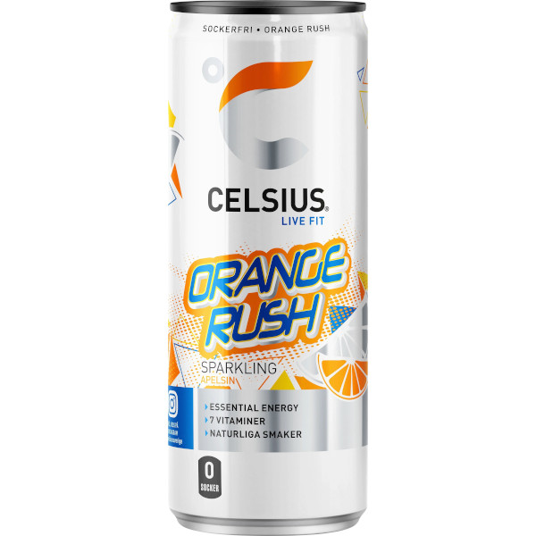 Celsius Energidryck Orange Rush (Apelsin)