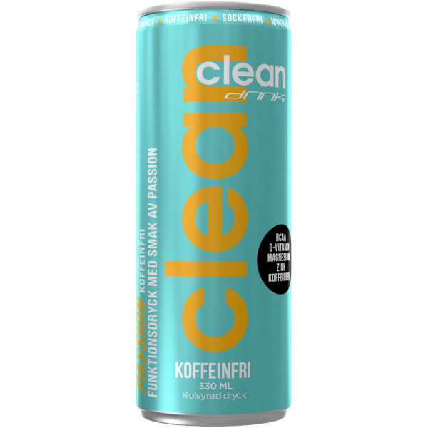 Clean Drink Funktionsdryck Passion Koffeinfri