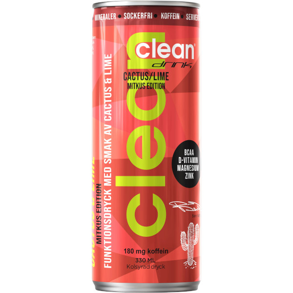 Clean Drink Funktionsdryck Cactus/Lime Mitkus Edition