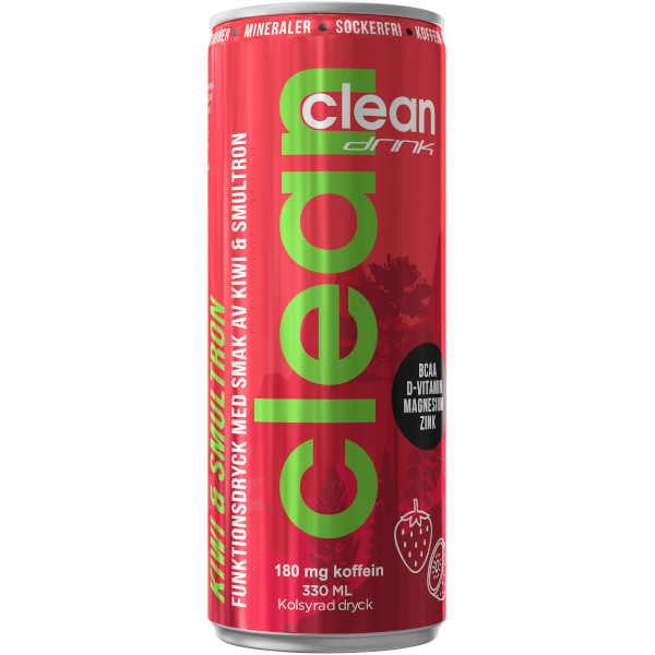 Clean Drink Funktionsdryck Kiwi/Smultron