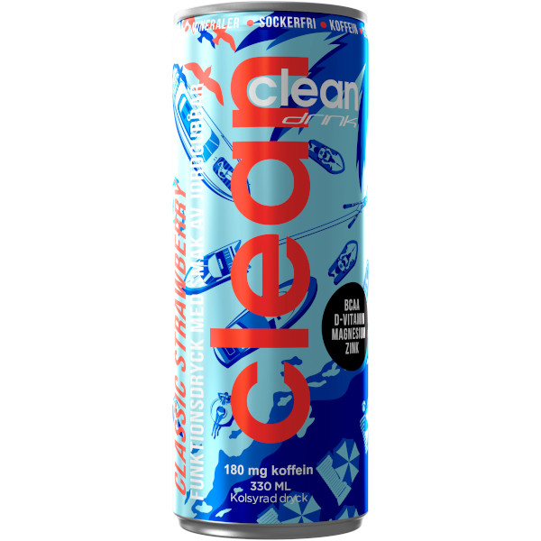 Clean Drink Funktionsdryck Jordgubbar