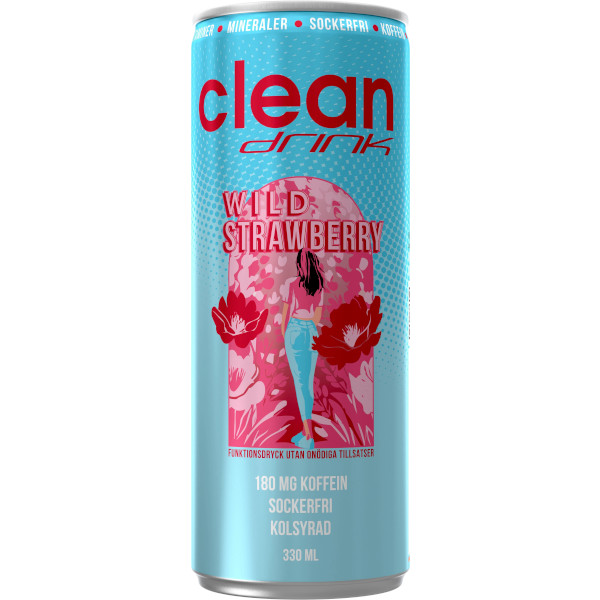 Clean Drink Funktionsdryck Wild Strawberry