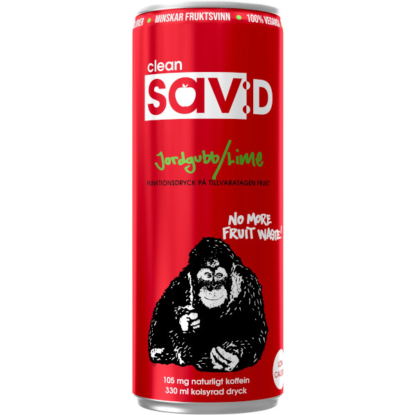 Clean Sav:D Funktionsdryck Jordgubb & Lime