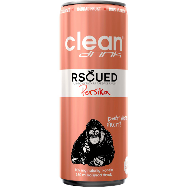 Clean Drink Funktionsdryck Rscued Persika