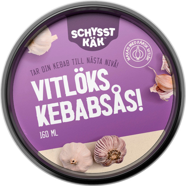 Schysst Käk Kebabsås Vitlök