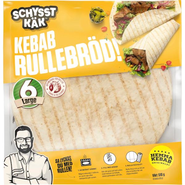 Schysst Käk Kebabrullebröd Large
