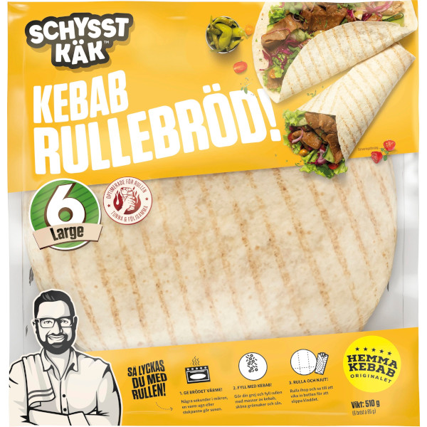 Schysst Käk Kebabrullebröd Large