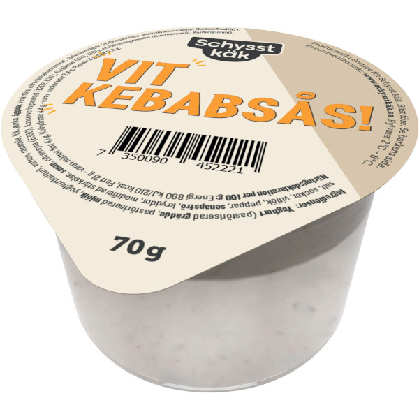 Schysst Käk Kebabsås Vit