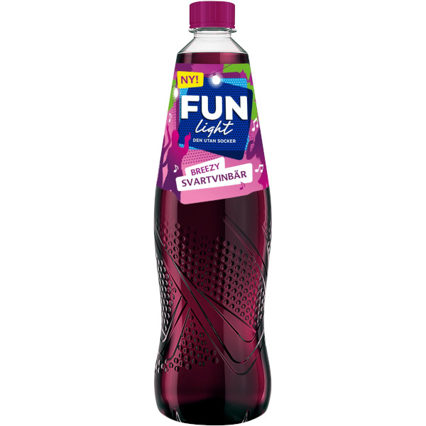 FUN Light Dryckeskoncentrat Breezy Svartvinbär