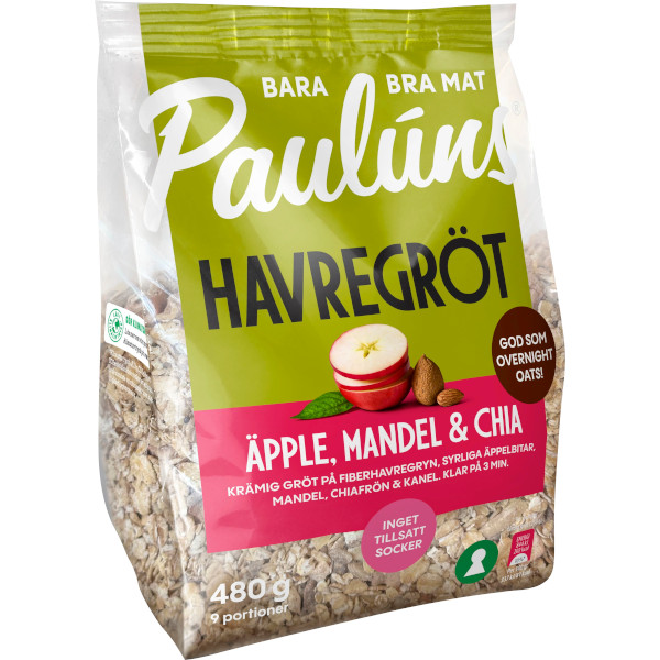 Paulúns Havregröt Äpple/Mandel/Chia