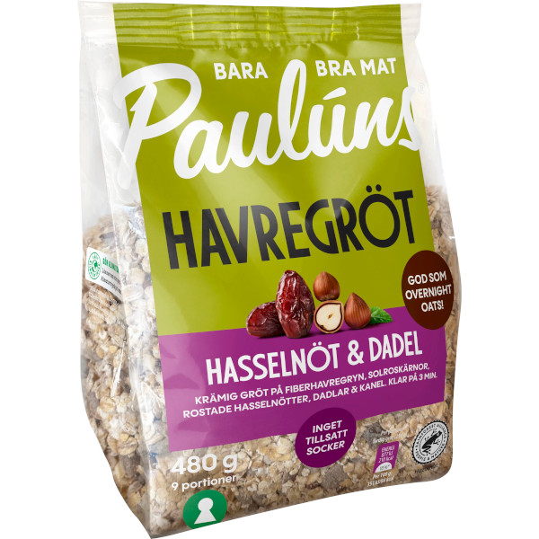 Paulúns Havregröt Hasselnöt & Dadel