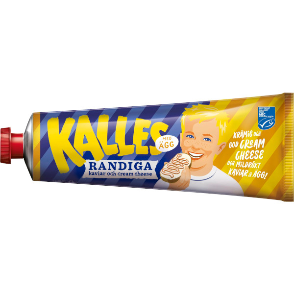 Kalles Kaviar Randiga Cream Cheese & Ägg