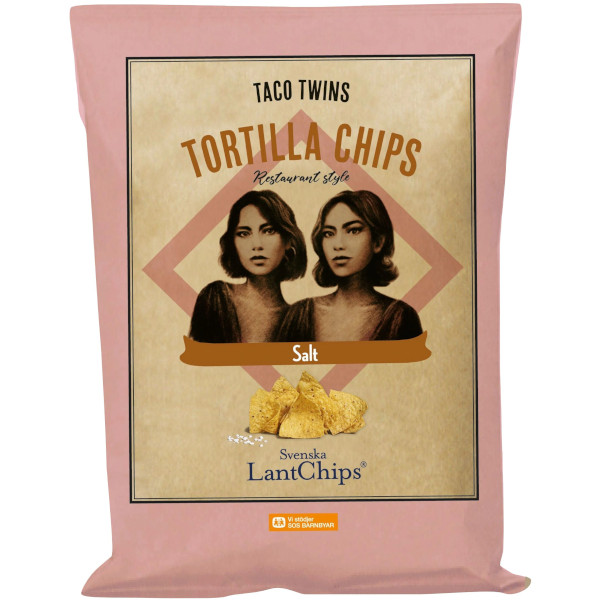 Svenska Lantchips Taco Twins Tortillachips Salt