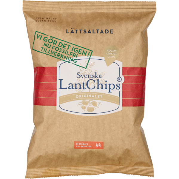 Svenska Lantchips Chips Lättsaltade