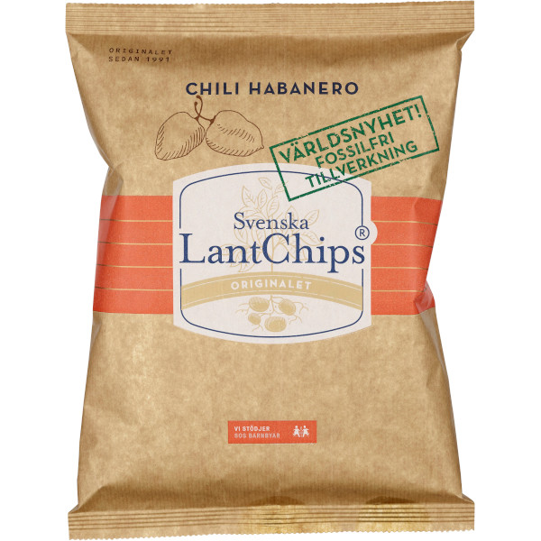 Svenska Lantchips Chips Chili Habanero