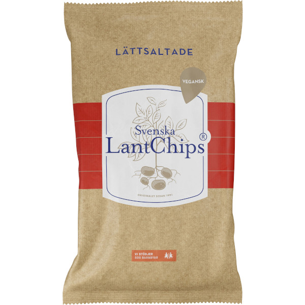Svenska Lantchips Chips Lättsaltade