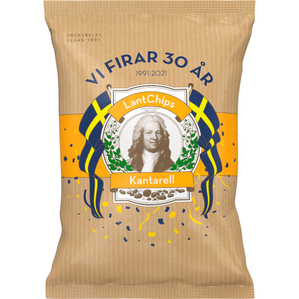 Svenska Lantchips Chips Kantarell