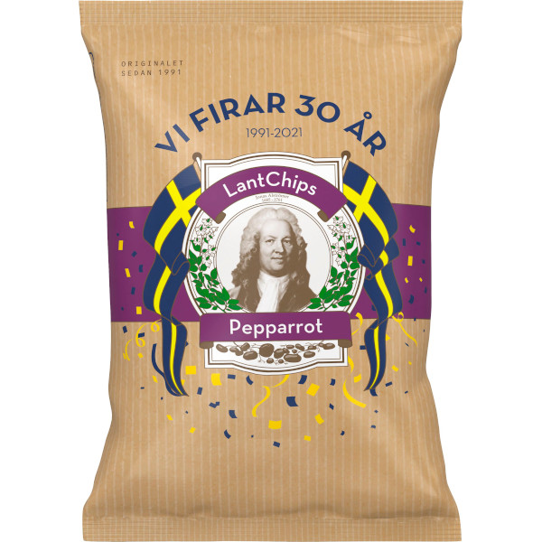 Svenska Lantchips Chips Pepparrot
