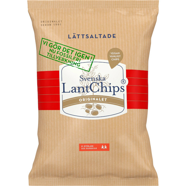 Svenska Lantchips Chips Lättsaltade