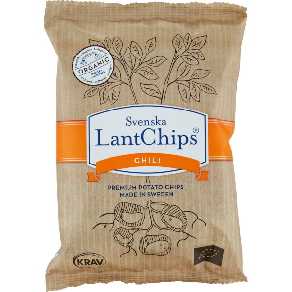 Svenska Lantchips Chips Chili KRAV