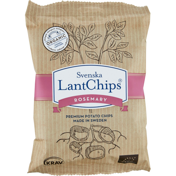 Svenska Lantchips Chips Rosemary KRAV