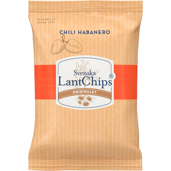 Svenska Lantchips Chips Chili Habanero