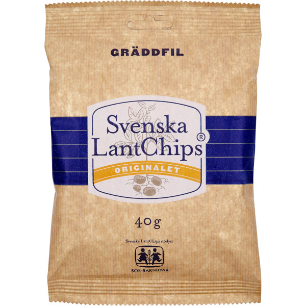 Svenska Lantchips Chips Gräddfil