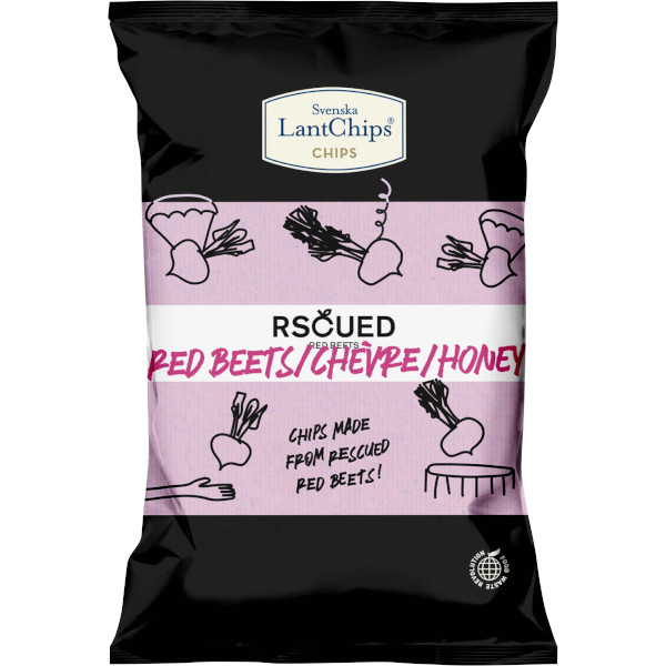 Svenska Lantchips Rscued Rödbetschips Chèvre Honey