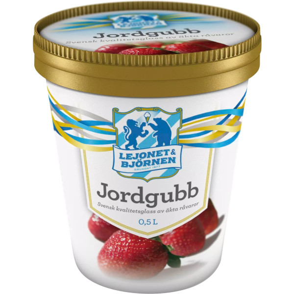 Lejonet & Björnen Glass Jordgubb