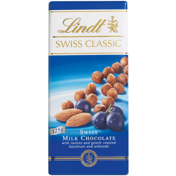 Lindt Chokladkaka Swiss Fruit & Nuts