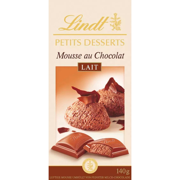 Lindt Chokladkaka Petits Desserts Mousse Lait