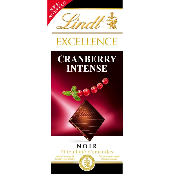 Lindt Chokladkaka Excellence Dark Cranberry Intense