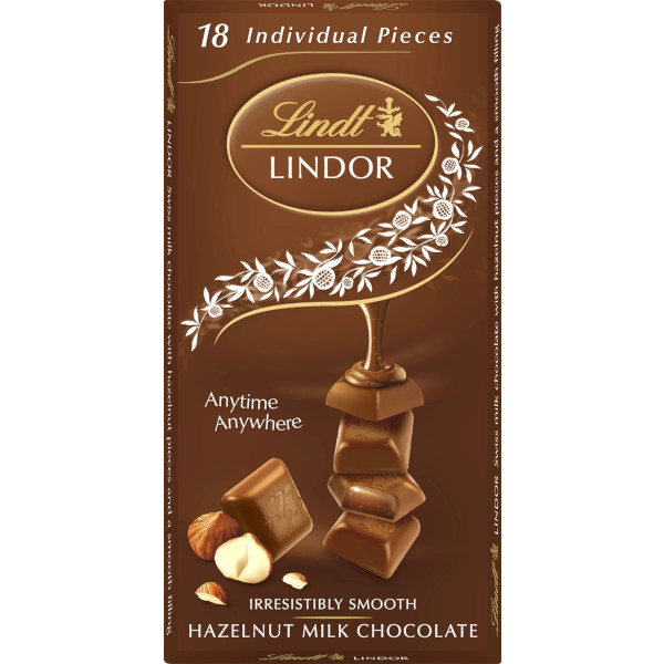 Lindt Chokladkaka Bitar Lindor Hazelnut Milk