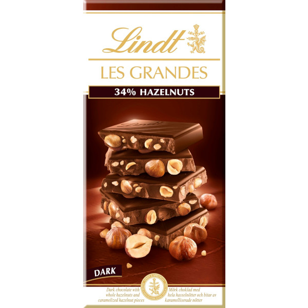 Lindt Chokladkaka Les Grandes Dark Hazelnuts