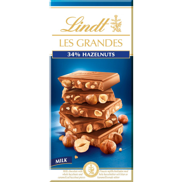 Lindt Chokladkaka Les Grandes Milk Hazelnuts